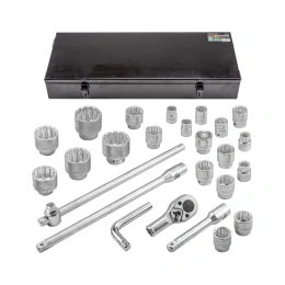 Набор инструментов Rockforce 3/4 ", 1" 26 пр.(12/6гр.) в кейсе RF-68263-9(56227)