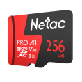 Носитель информации Netac P500 Extreme PRO 256GB MicroSDXC V30/A1/C10 up to 100MB/s, retail pack card only