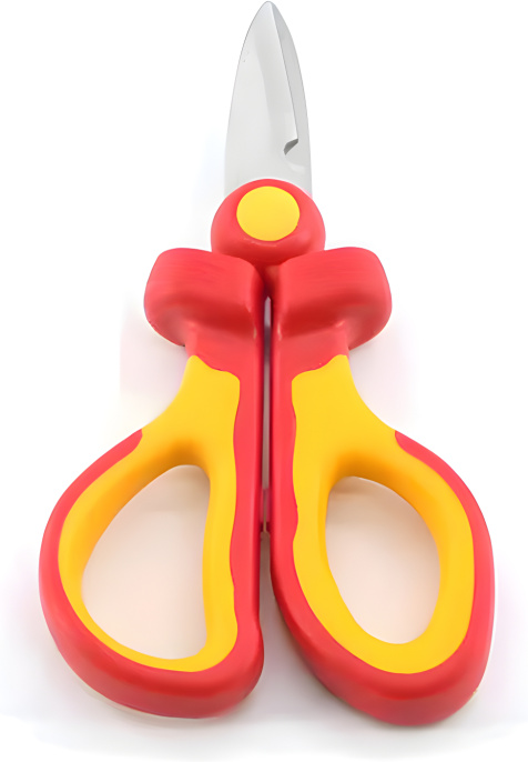 Ножницы электрика WorkPro WP344009 160мм эргономичные двухкомпонентные ручки, удобный захват