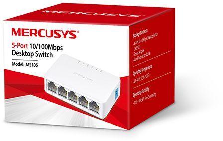 Коммутатор MERCUSYS MS105, неуправляемый