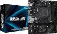 Материнская плата ASRock B550M-HDV Soc-AM4 B550 PCI-Ex16 PCI-Ex1 M.2 1GbE LAN RAID 0/1/10 2xDDR4 4733+MHz VGA+DVI-D+HDMI mATX RTL