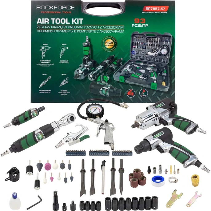 Набор инструментов с аксессуарами Rockforce 93 предмета RF-RP7857-57(50379)