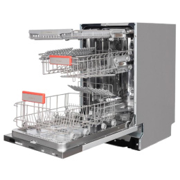 Посудомоечная машина Timberk Set&Dry T-DW45BI103,  узкая, напольная, 59.4см, загрузка 11 комплектов, серебристая