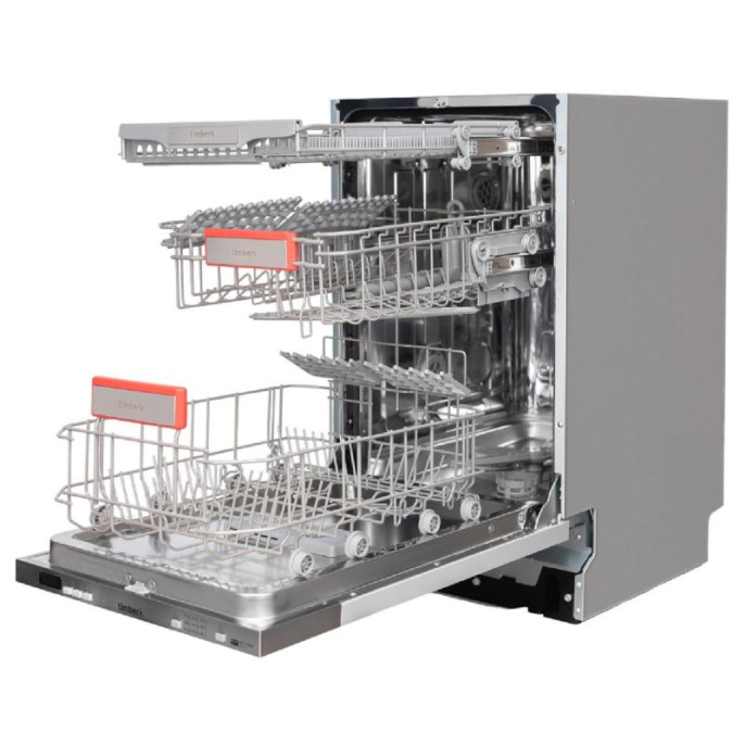Посудомоечная машина Timberk Set&Dry T-DW45BI103,  узкая, напольная, 59.4см, загрузка 11 комплектов, серебристая