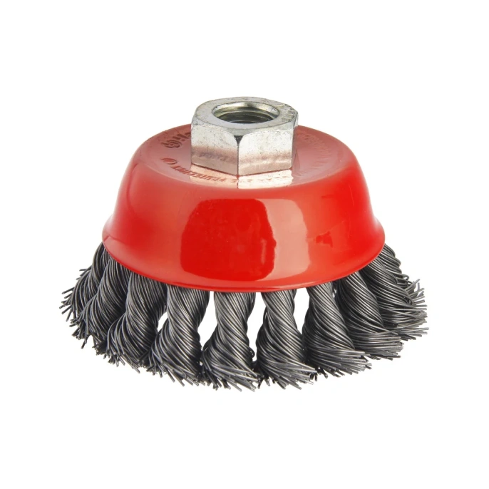 Кордщетка чашеобразная Flex 207-104 (65 мм; M14; витая проволока) для УШМ HAMMER 32436