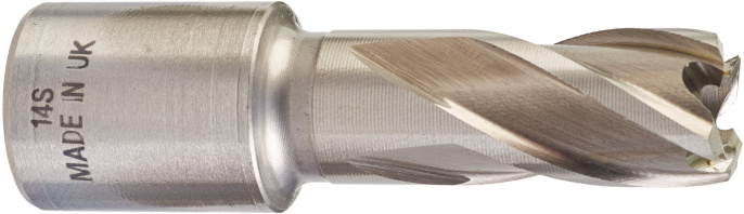Фреза Milwaukee HSS D14х30мм (4932343270) (кольцевая, с хвостовиком Weldon 19мм, на 30% больше производительности)