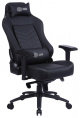 Кресло игровое Cactus CS-CHR-0112BL, экокожа, до 120кг, регулируемые 4D подлокотники,  черный