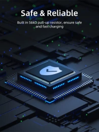Кабель CABLETIME CA50H (CT-AMCM5A-AG1) 1 м, 5A USB A до USB C, нейлоновый, черный