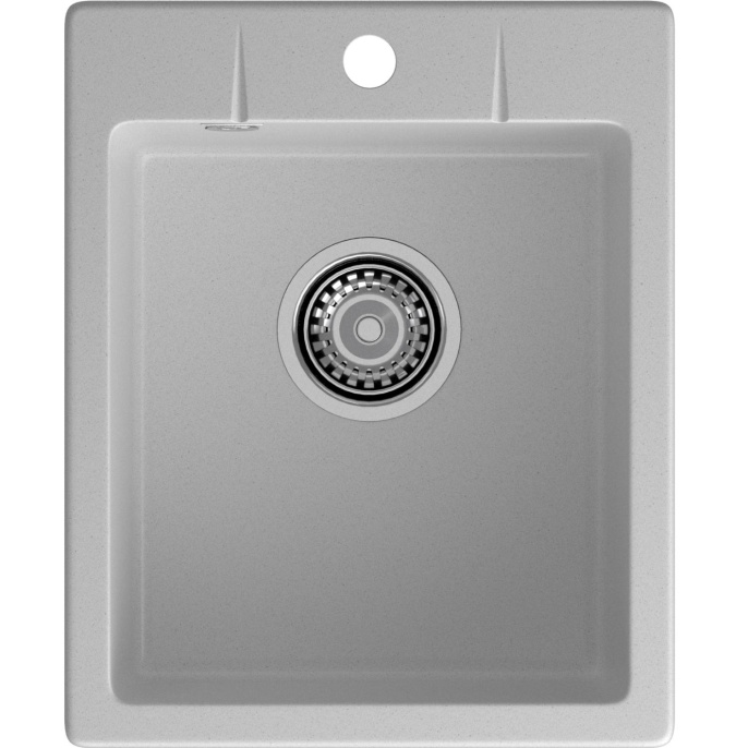 Кухонная мойка GRANFEST GRANFEST Мойка URBAN 240 1-чаша 400*490мм, монтаж: врезной, материал: кварц, цвет: серый URBAN 240 gray