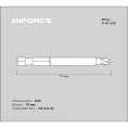 Биты Ph2x70, сталь S2, 10шт Inforce 11-01-378