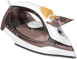 Утюг Scarlett SC-SI30K47,  с паровым ударом,  2200Вт,  коричневый и белый