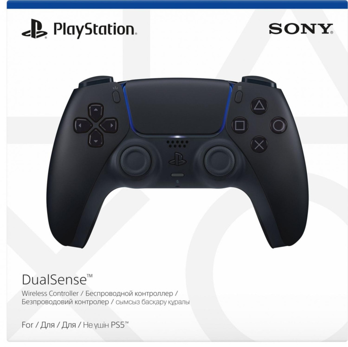 Геймпад Беспроводной PlayStation DualSense черный для: PlayStation 5 CFI-ZCT1W