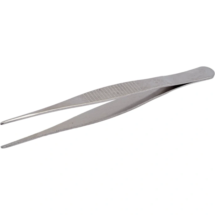 Прямой пинцет MOS нержавеющий 125 мм 67437М