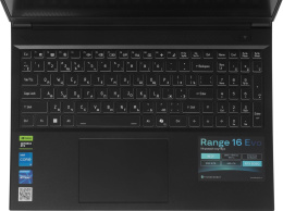 Ноутбук Thunderobot Range 16 Evo Core i5 13420H 16Gb SSD1Tb NVIDIA GeForce RTX5050 8Gb 16" IPS QHD 2560x1600 FreeDOS black WiFi BT Cam JT009P00KRU