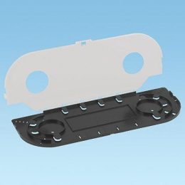 Сплайс кассета с крышкой на 12 сварных соединения./ Fiber Optic Splice Module 12 Mechanical FOSMM