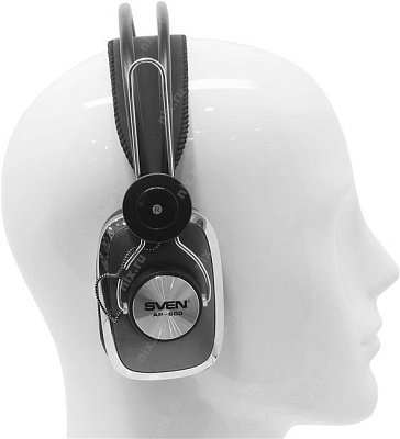 Наушники с микрофоном SVEN AP-600 (шнур 2.2м с регулятором громкости)