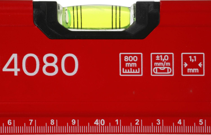Уровень пузырьковый RGK U4080 80см, магнитный, глазков: 3шт
