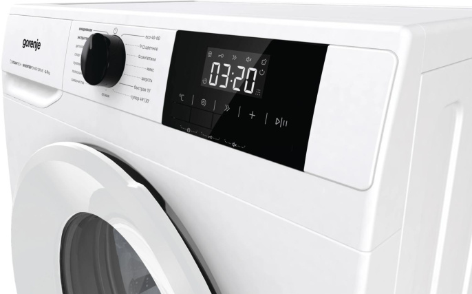 Стиральная машина Gorenje W5NGPI72SBS/C, с фронтальной загрузкой, 7кг, 1200об/мин, с паром, инверторная