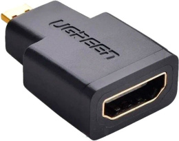 Адаптер UGREEN 20106 Micro HDMI Male to HDMI Female Adapter. Цвет: черный (20106_)