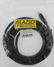Кабель аудио-видео LAZSO WH-111 HDMI m /HDMI m 5м. позолоч.конт. черный WH-111 5M