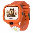 Elari KidPhone детские часы-телефон Маша и Медведь - оранжевые