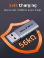 Адаптер CABLETIME CP80G (CT-AMCF10-AG) 10 Гбит/с USB3.2 A Male to USB -C Female OTG алюминий