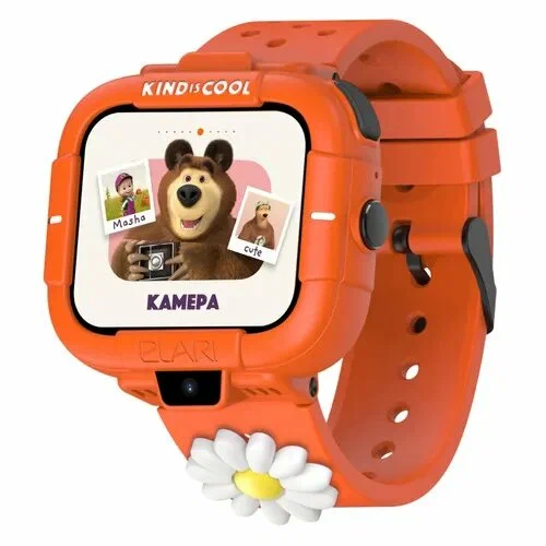 Elari KidPhone детские часы-телефон Маша и Медведь - оранжевые