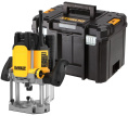 Фрезер DeWalt DWE625KT-QS (вертикальный, погружной, тип двигателя: щеточный, источник питания: сеть, мощность: 2300Вт, размер цанги: 12, 6, 8мм, рабочий ход фрезы: 80мм, Max диаметр фрезы: 50мм, 9000-20000об/мин, длина кабеля: 2.5м, уровень шума: 95дБ (А)