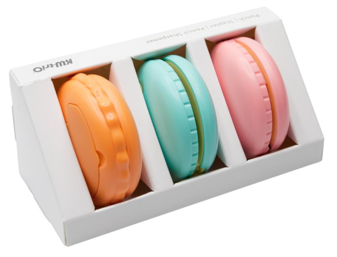 Настольный набор Kw-Trio 6351 Macaron 3 предмета пластик ассорти (06351)
