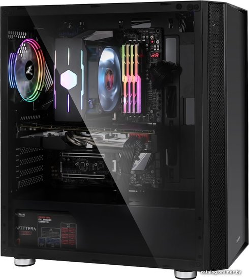 Корпус Zalman R2 Черный сталь-стекло-пластик, толщина металла 0.6мм, с боковым окном, 2xUSB2.0, 1xUSB3.0, Audio x 1, Mic x 1, LED button, без БП, ATX, отсеки