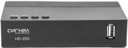 Ресивер DVB-T2 Сигнал Эфир HD-250, черный