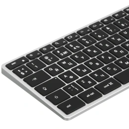 Беспроводная клавиатура Satechi Slim X3 Bluetooth Keyboard-RU. Раскладка - Русская. Цвет: серебристый