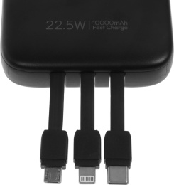 Мобильный аккумулятор Romoss PHC10 10000mAh 22.5W 3A USB-A/USB-C черный