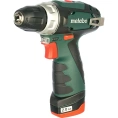 Аккумуляторная дрель Metabo PowerMaxx BS 12 В, 1х2.0, патрон, сумка 600079500