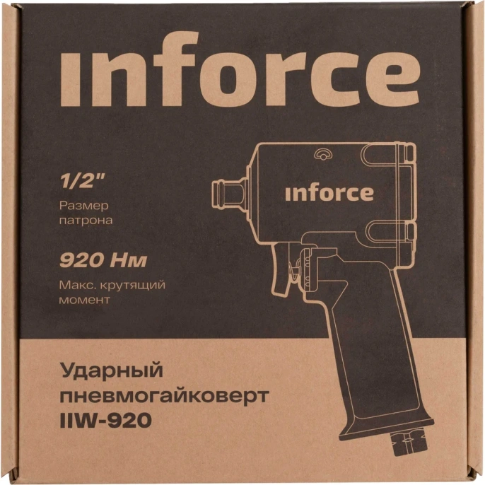 Ударный пневмогайковерт 920 Нм; 1/2" Inforce IIW-920