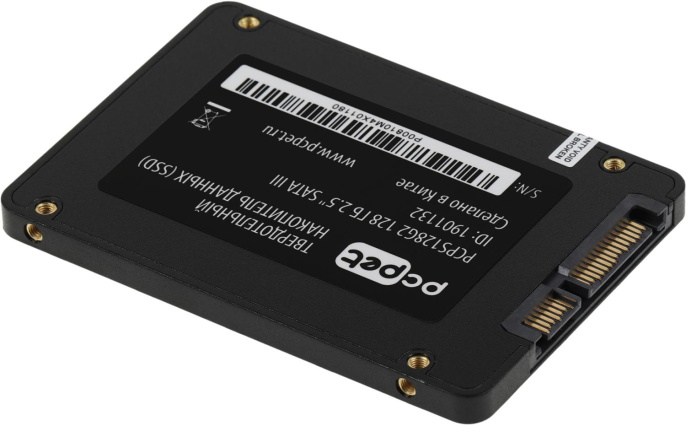 SSD накопитель PC PET PCPS128G2 128ГБ, 2.5", SATA III,  SATA,  oem