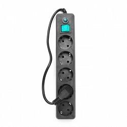 Гарнизон Сетевой фильтр EHLB-4 0,5 м 5 розеток черный