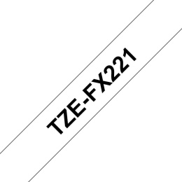 Лента для наклеек эластичная Brother TZE-FX221 Размер 9х8000 мм