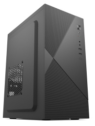 Корпус Forza FZ-019-SX450 с блоком питания 450Вт mATX, 450W, 2xUSB2.0, Black, w/o FAN, 8 cm fan PSU, power cord