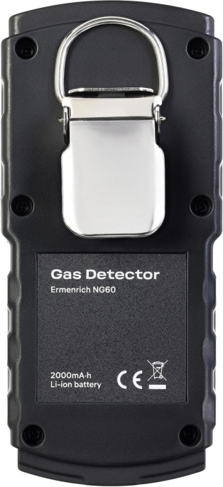 Детектор газа портативный ERMENRICH NG60, фиолетовый/ черный [84760]