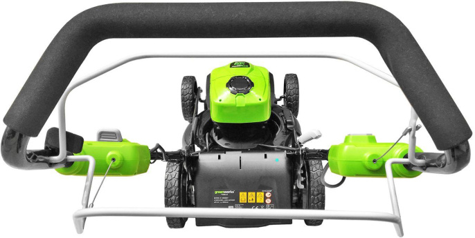 Greenworks GD40LM46SPK4 Газонокосилка аккумуляторная, 40V, 46см, самоходная, бесщеточная, c 1хАКБ 4 Ач и ЗУ [2506807UB]