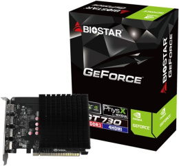 Видеокарта Biostar GT 730 4GB GDDR3 VN7313TG46 GeForce GT 730, PCI Express x8 2.0, 4GB GDDR3, 128bit, 902MHz, 384sp, 4хHDMI, PSU 200W, 1 Slot