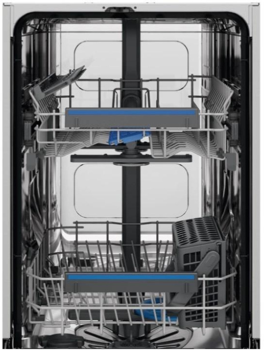 Посудомоечная машина Electrolux ESS42220SW, узкая, напольная, 44.6см, загрузка 9 комплектов, белая