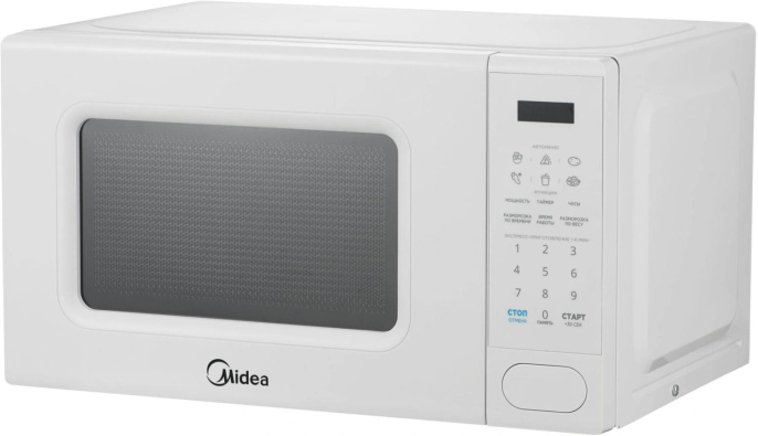 Микроволновая печь Midea EM720C2PR-W, 700Вт, 20л, белый