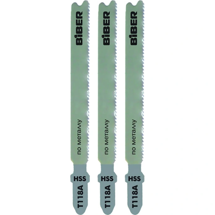 Пилка по металлу Т118А 3 шт; 67 мм; 18TPI Biber 85277 тов-120520