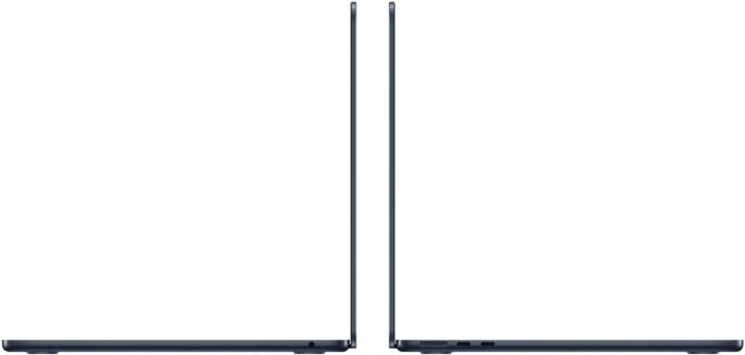 Ноутбук Apple MacBook Air A3113 M3 8 core 16Gb SSD256Gb/8 core GPU 13.6" Liquid Retina (2560x1664) macOS midnight WiFi BT Cam (MC8K4LL/A)