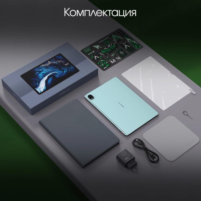 11" Планшет DIGMA PRO Edge 6/128 GB G85 4G, 1920 x 1200, Android 14, мятный [ta2d1m01]