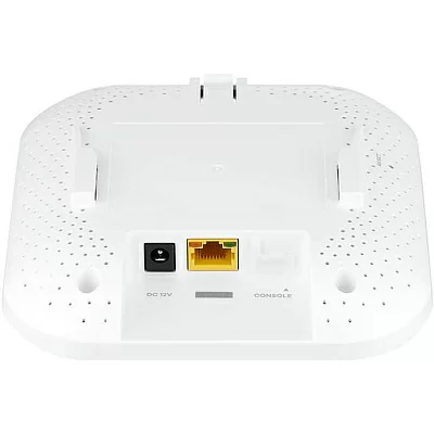 Гибридная точка доступа Zyxel NebulaFlex NWA90AX, WiFi 6, 802.11a/b/g/n/ac/ax (2,4 и 5 ГГц), MU-MIMO, антенны 2x2, до 575+1200 Мбит/с, 1xLAN GE, PoE, защита от 4G/5G, БП в комплекте