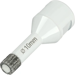Алмазная коронка по керамограниту 10 мм, M14 на УШМ Diamond Industrial DIDKVP10M14