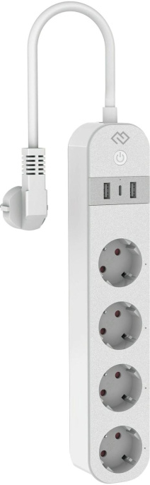 Умная розетка Digma DiPlug Strip 55 EU Wi-Fi белый [dps554s]